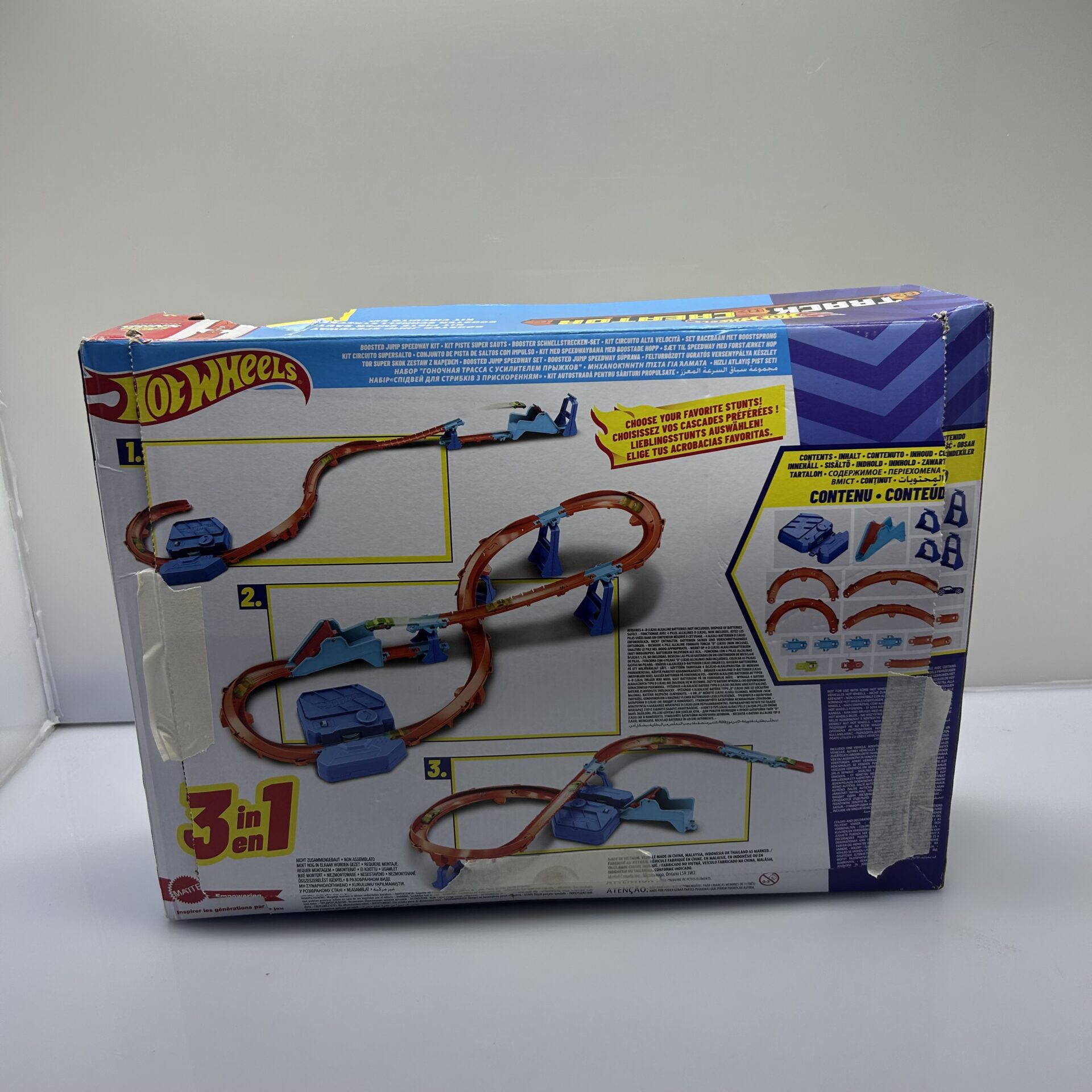 COMBO DEAL: Mattel Hot Wheels 10 Car Pack + Deluxe Track Set with Motorized Booster (Condition: Fair) - Image 5