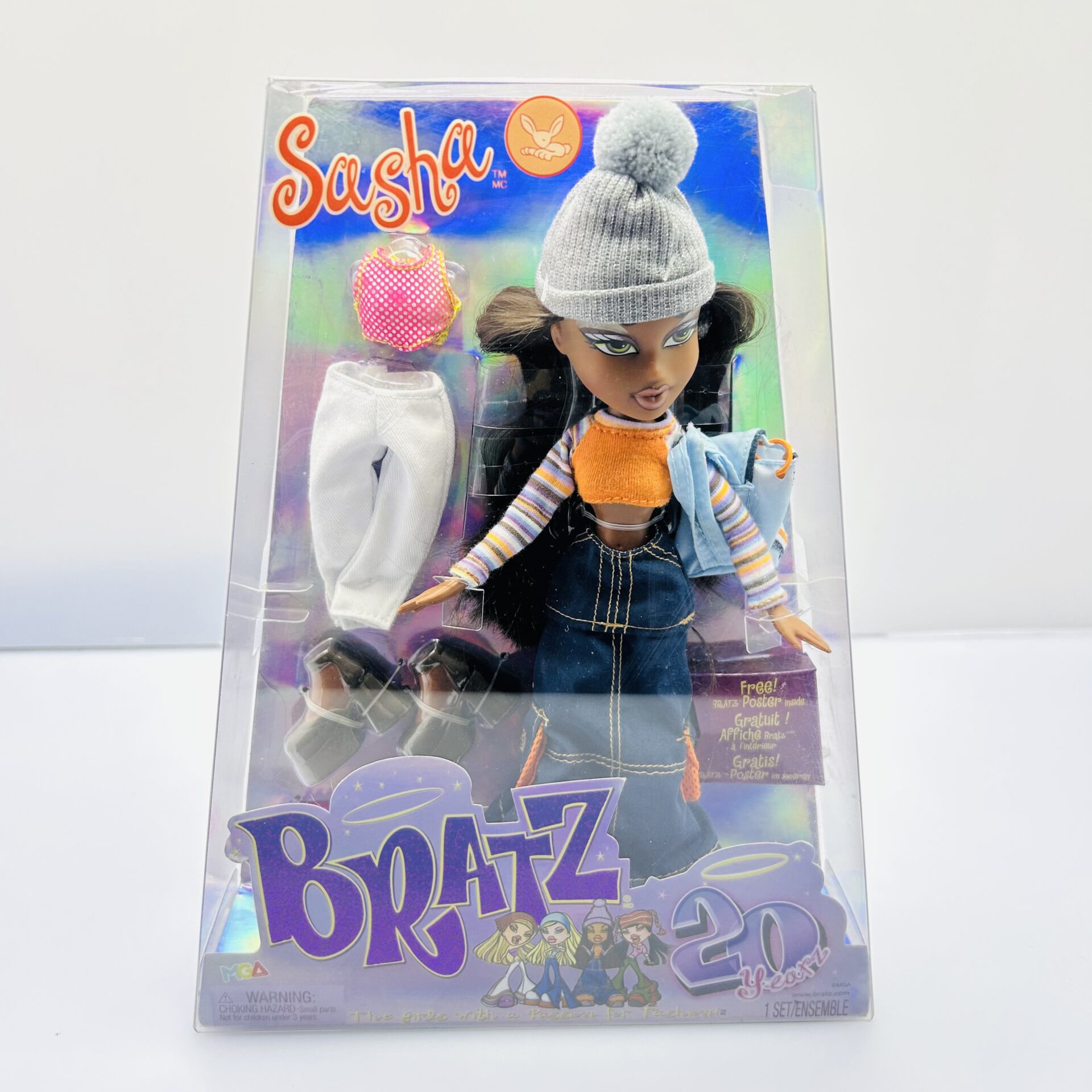 Bratz 20 Yearz Special Edition Sasha Fashion Doll (Condition: Brand New) - Image 2