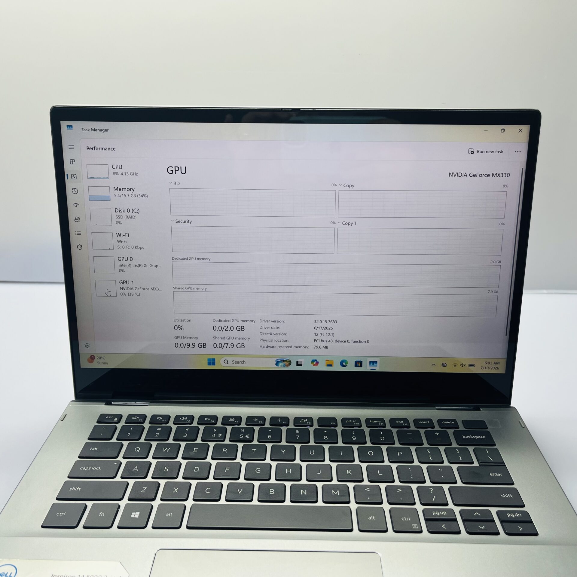 Dell Inspiron 14 2-in-1 "Intel Core i7 11th Gen" 2.80GHz 16GB RAM 512GB SSD Silver (Condition: Good) - Image 10