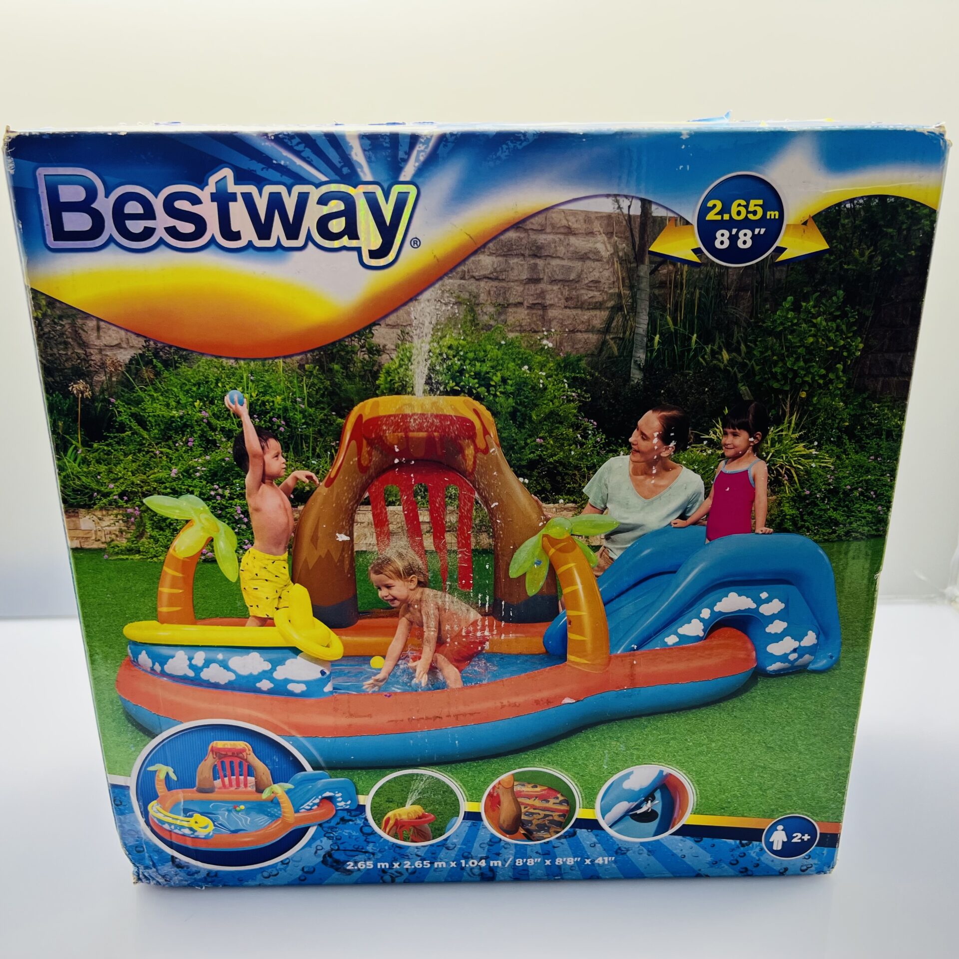 Bestway Lava Lagoon Inflatable Kids Pool (Model 53069) Multicolour (Condition: Excellent) - Image 2