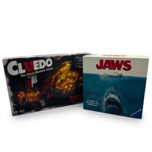 COMBO DEAL: Ravensburger Jaws Strategy Card Game + Cluedo- Dungeons and Dragons Edition (Condition: Good)