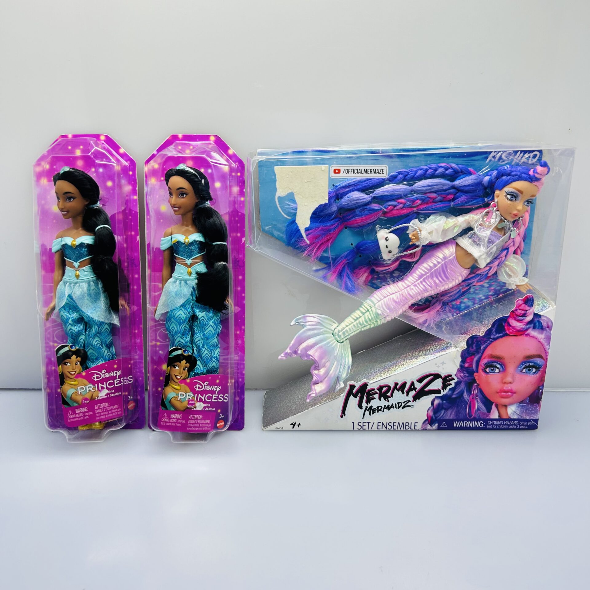 COMBO DEAL: Disney Princess Jasmine Fashion Doll And Mermaze Mermaidz Kishiko Doll (Condition: Brand New) - Image 2