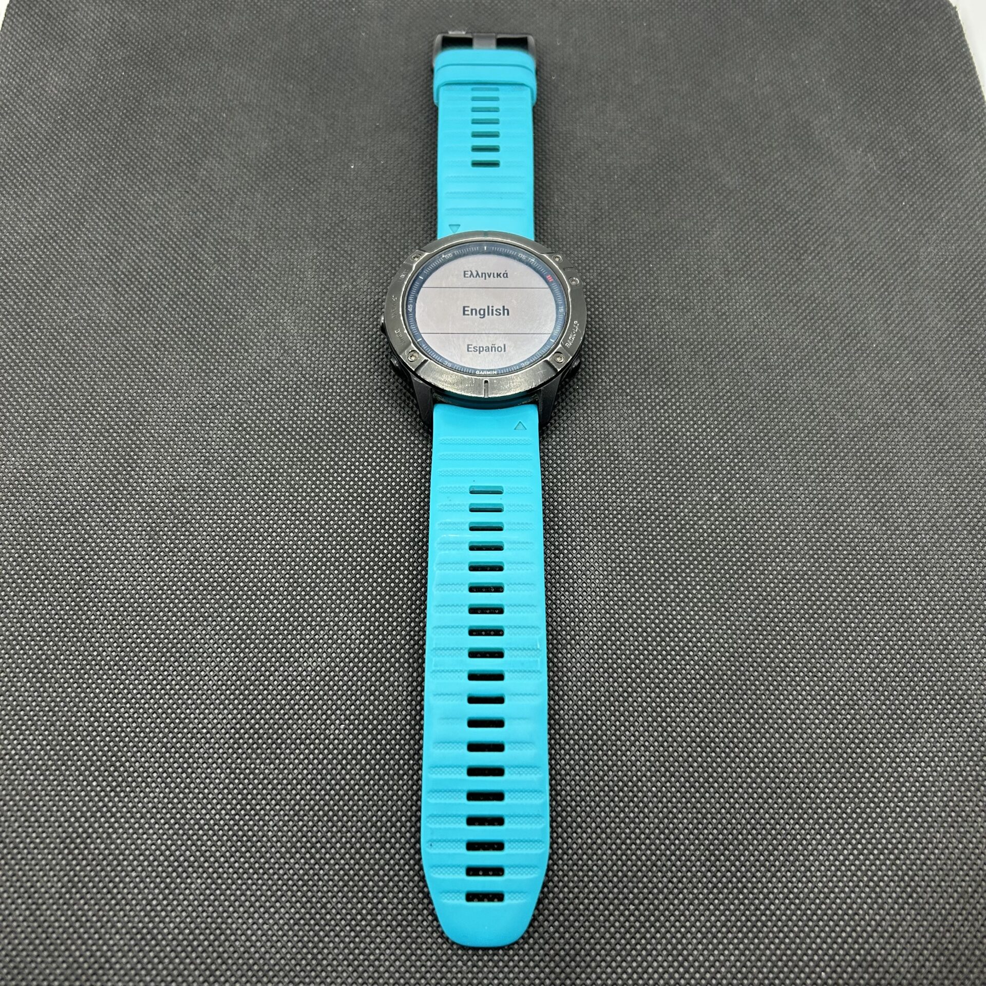 Garmin Fenix 6X Pro Black With Blue Straps (Condition: Good) - Image 2