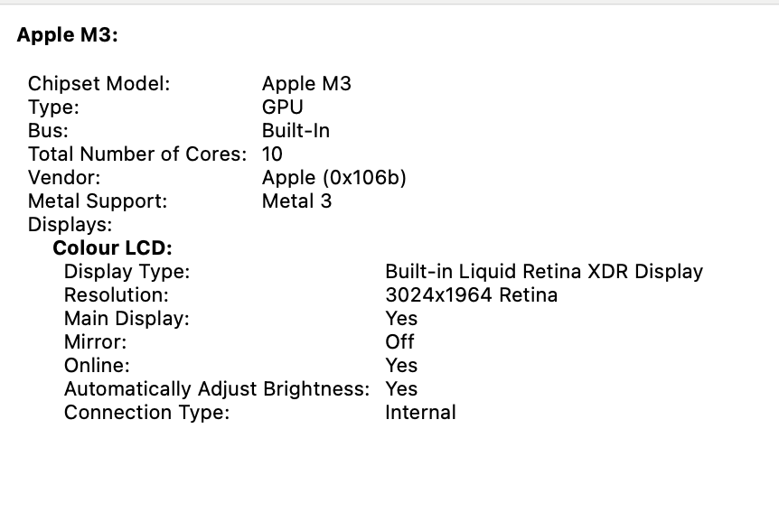 Apple MacBook Pro 14-inch "M3" 8 CPU/10 GPU (2023) 8GB RAM 512GB SSD Space Gray (Condition: Good) - Image 16