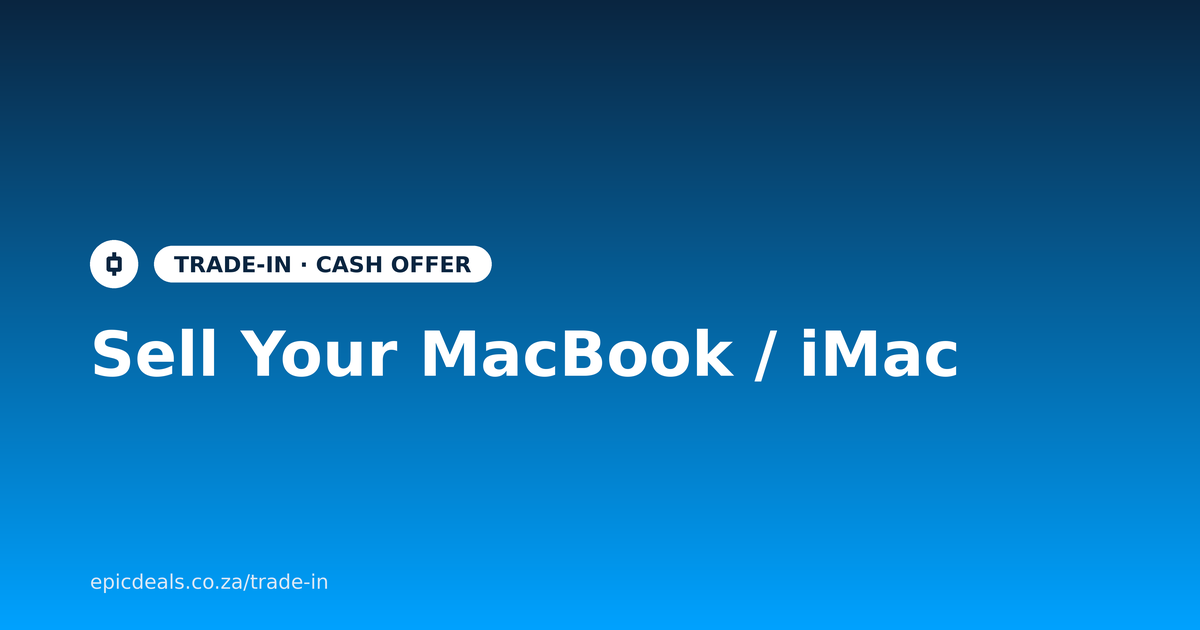 Sell your MacBook or iMac for cash