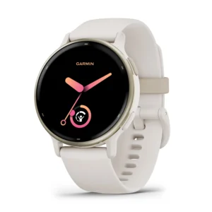 Garmin Vivoactive 5 Ivory Cream Gold Aluminum Bezel (Condition: Good)