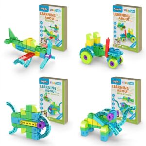 COMBO DEAL: Engino Steam Labs Junior Learning About Aircrafts + Engino Steam Labs Junior Learning About Vehicles + Engino Steam Labs Junior Learning About Wild Animals + Engino Steam Labs Junior Learning About Sea Adventures (Condition: Brand-New)