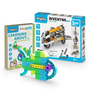 COMBO DEAL: Engino Inventor Mechanics Space Shuttle And Learning About Sea Adventures Black (Condition: Brand New)