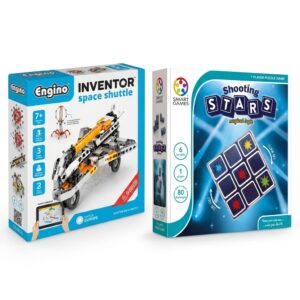 COMBO DEAL: Engino Inventor Mechanics Space Shuttle Combo with SmartGames Shooting Stars (Condition: Brand New)
