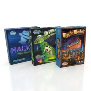 COMBO DEAL: Thinkfun Invasion of the Cow Snatchers, Mystic Market And Hacker (Condition: Brand New)