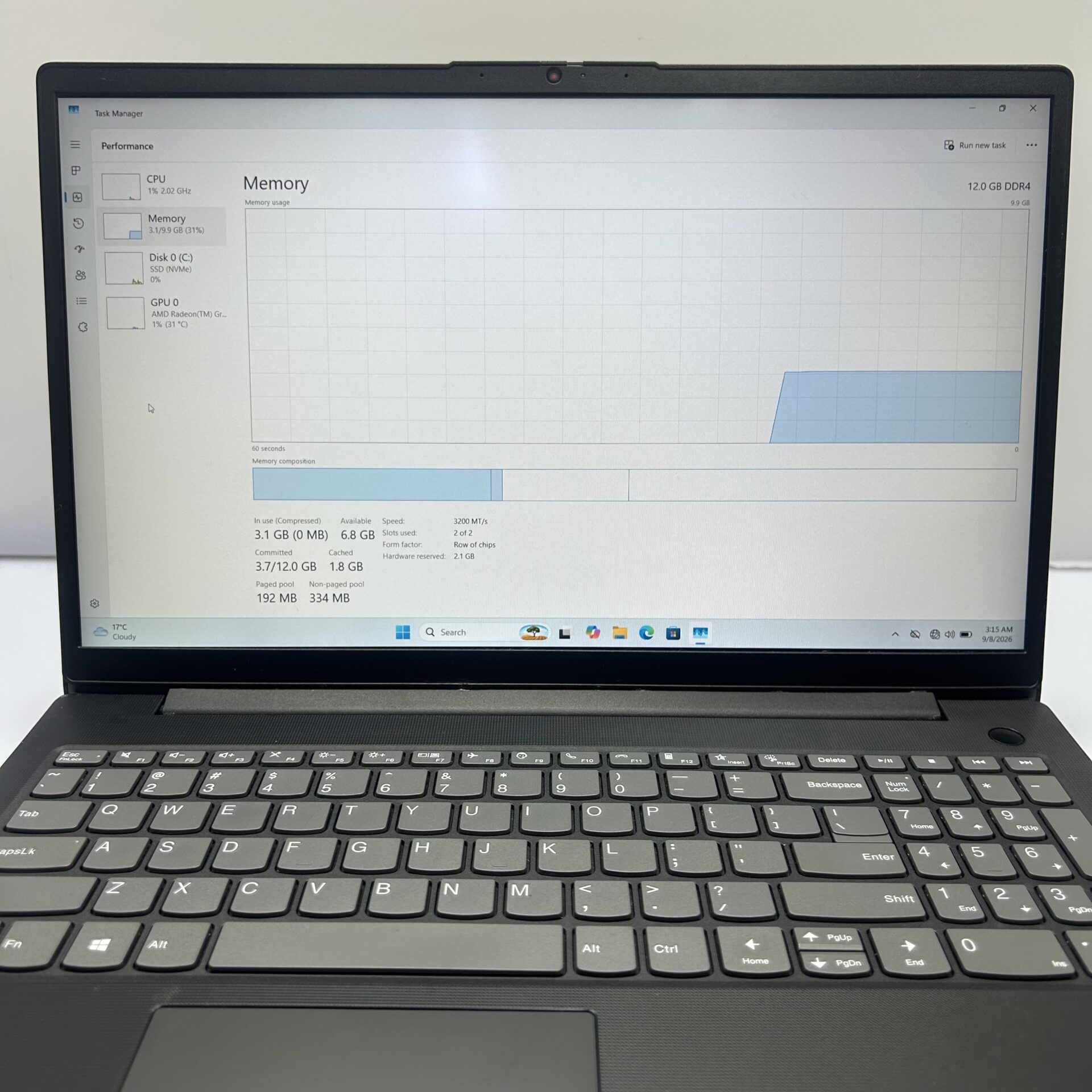 Lenovo V15 G2 ALC "Ryzen 5" 2.10GHz 12GB RAM DDR4 256GB NVMe SSD Black (Condition: Good) - Image 8