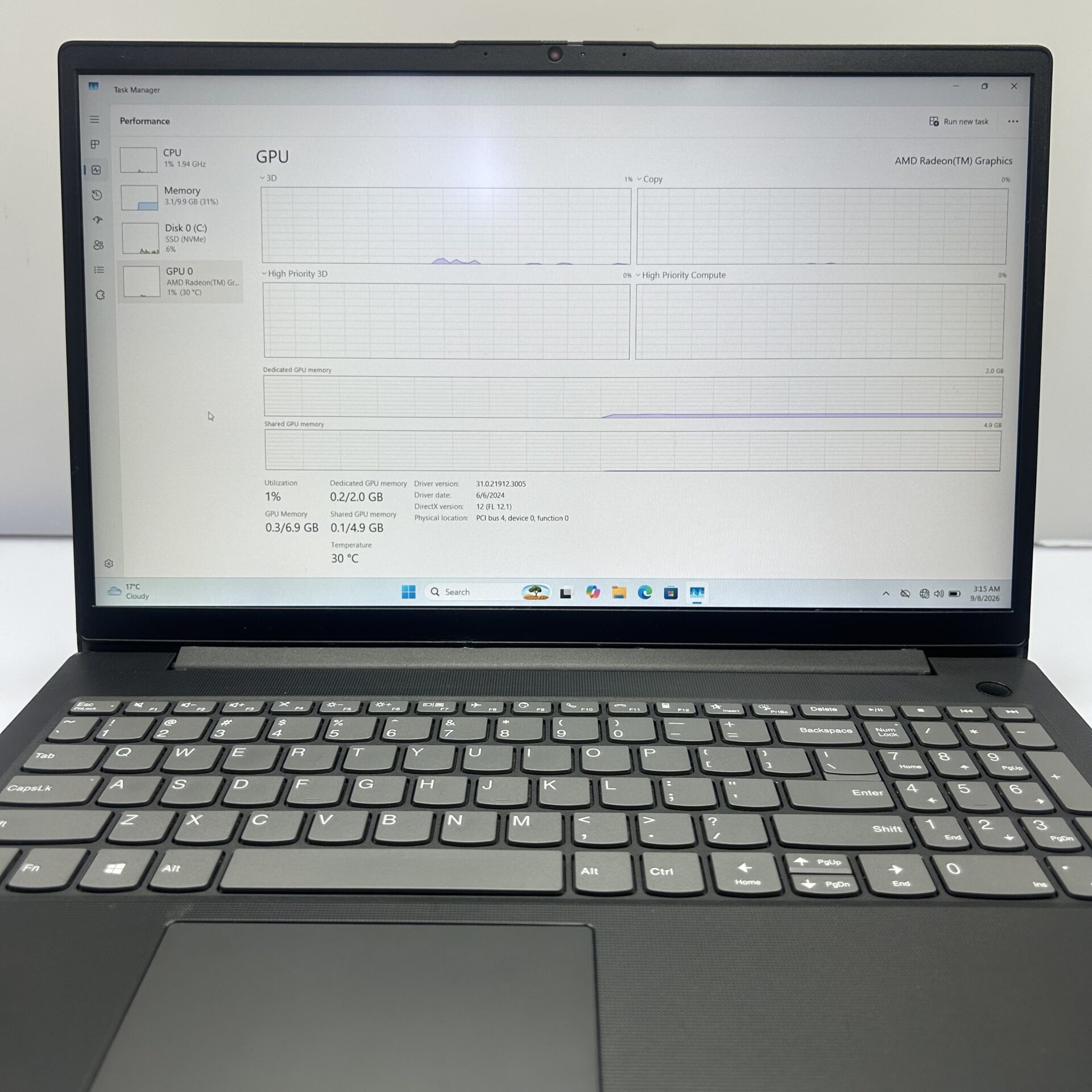 Lenovo V15 G2 ALC "Ryzen 5" 2.10GHz 12GB RAM DDR4 256GB NVMe SSD Black (Condition: Good) - Image 10