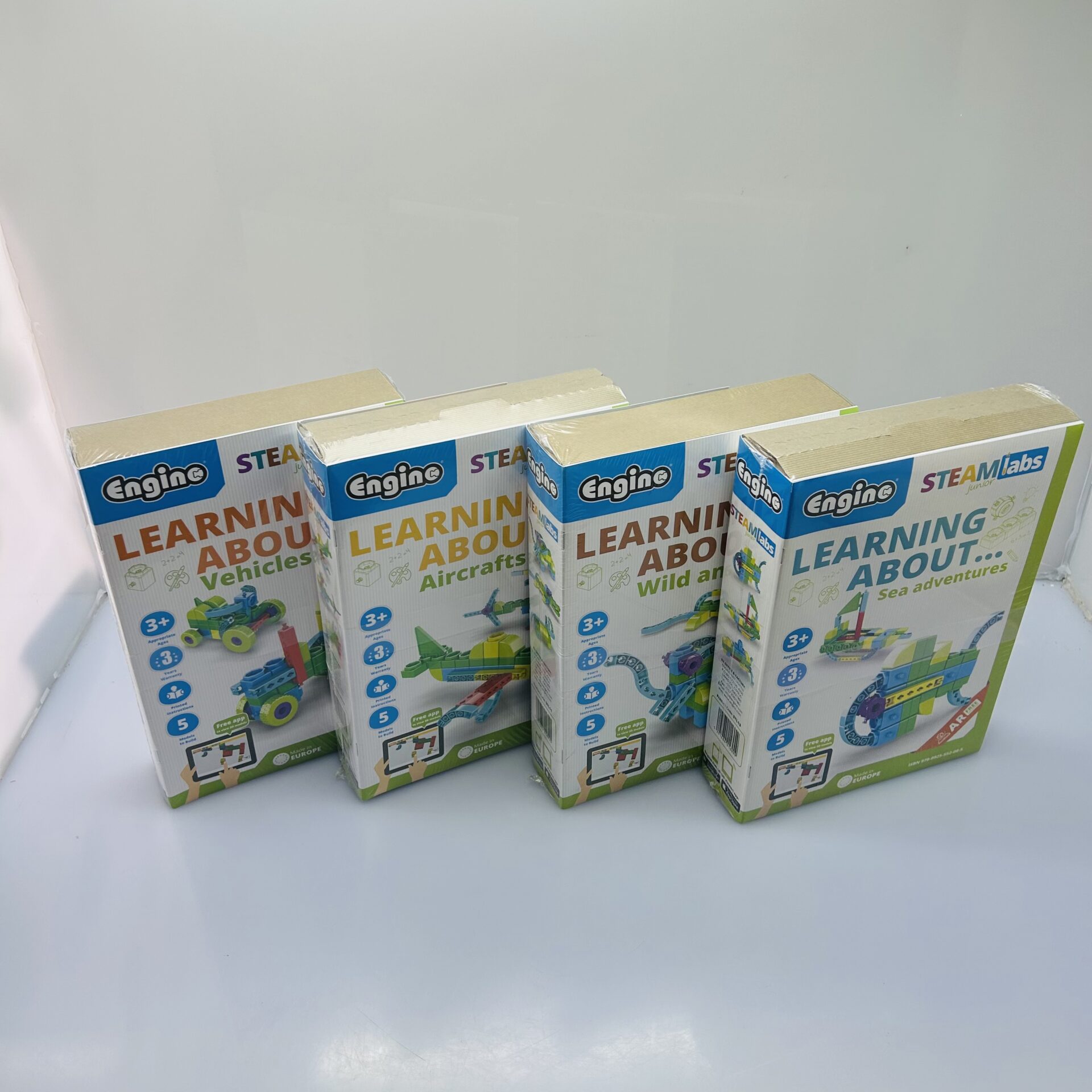 COMBO DEAL: Engino Steam Labs Junior Learning About Aircrafts + Engino Steam Labs Junior Learning About Vehicles + Engino Steam Labs Junior Learning About Wild Animals + Engino Steam Labs Junior Learning About Sea Adventures (Condition: Brand-New) - Image 3