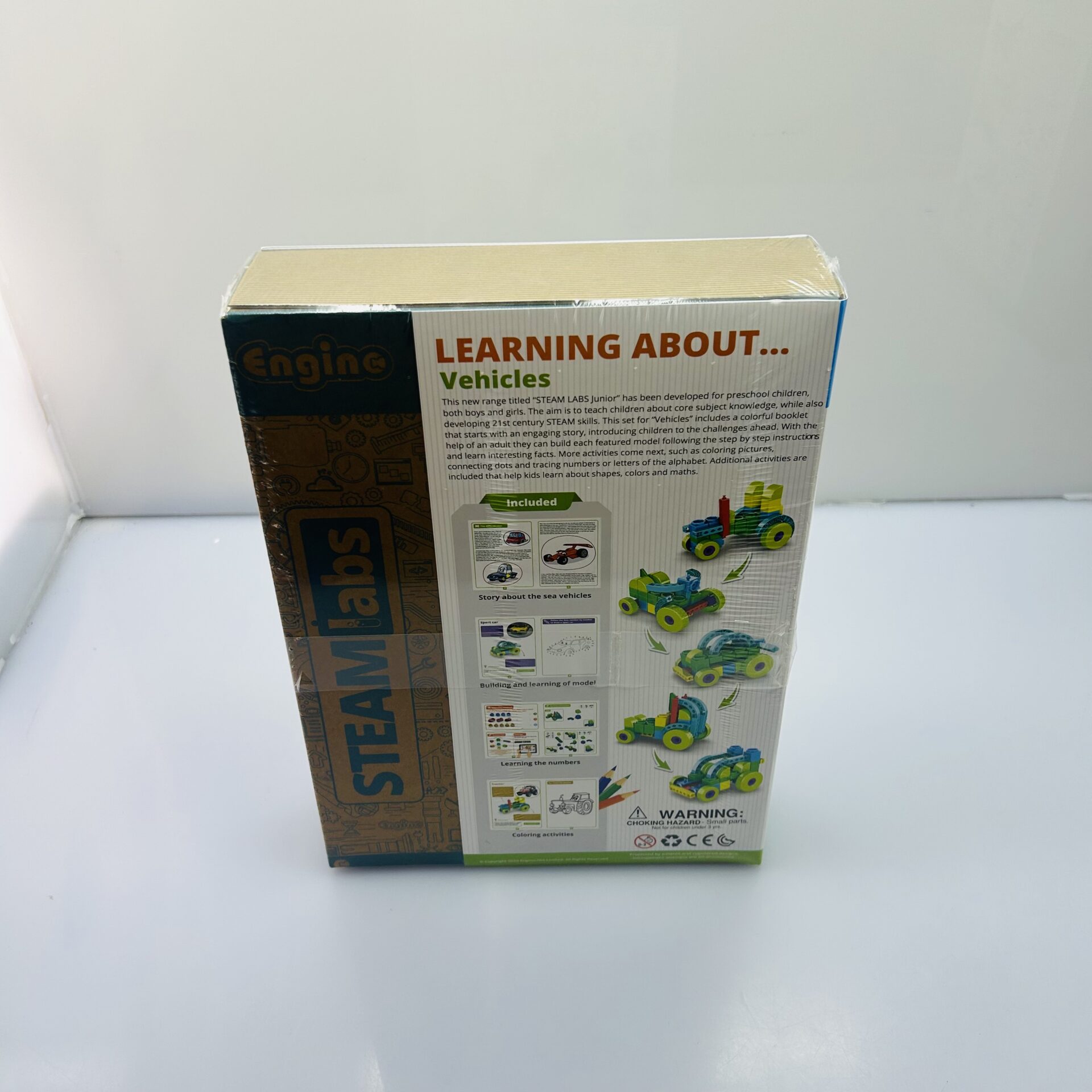 COMBO DEAL: Engino Steam Labs Junior Learning About Aircrafts + Engino Steam Labs Junior Learning About Vehicles + Engino Steam Labs Junior Learning About Wild Animals + Engino Steam Labs Junior Learning About Sea Adventures (Condition: Brand-New) - Image 5
