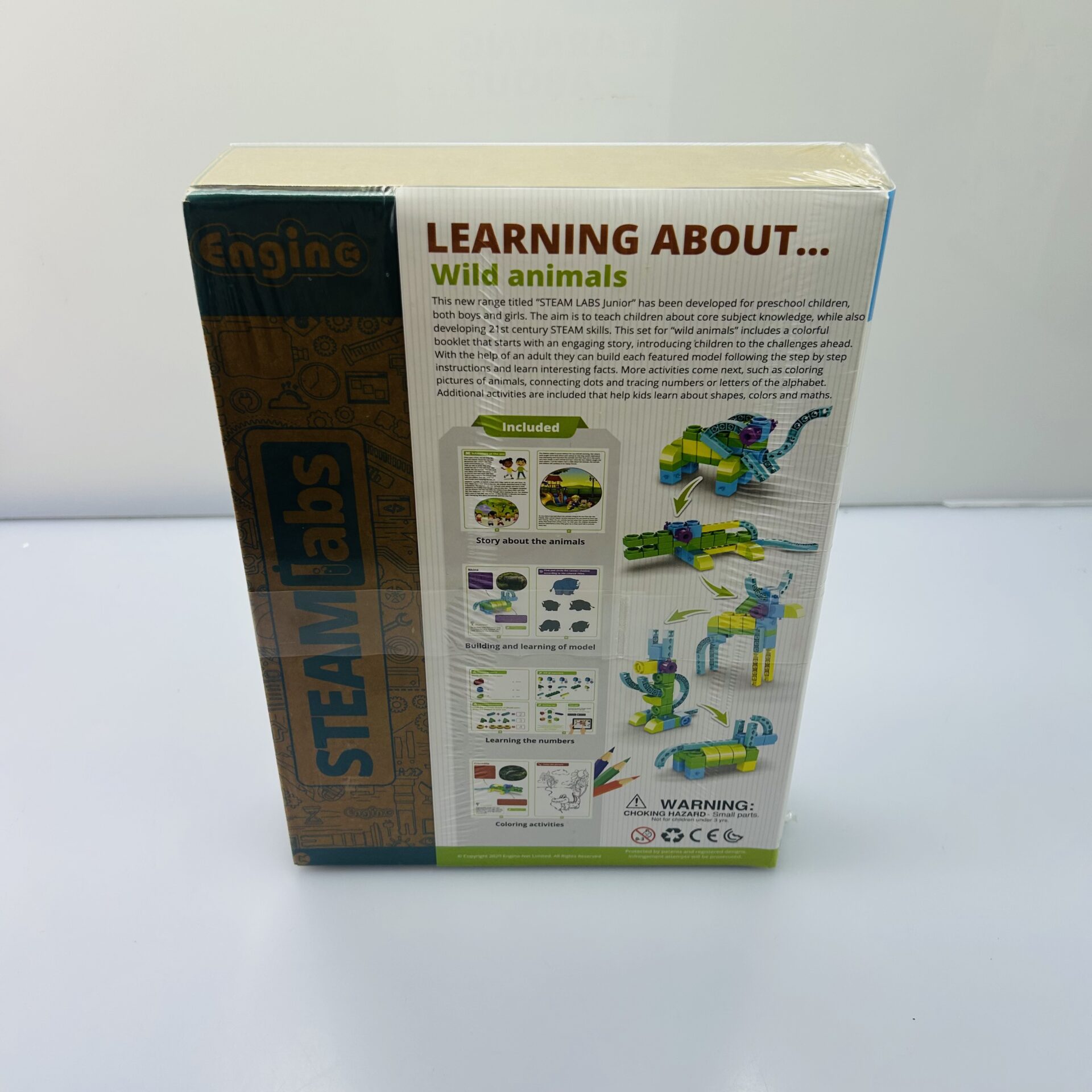 COMBO DEAL: Engino Steam Labs Junior Learning About Aircrafts + Engino Steam Labs Junior Learning About Vehicles + Engino Steam Labs Junior Learning About Wild Animals + Engino Steam Labs Junior Learning About Sea Adventures (Condition: Brand-New) - Image 9