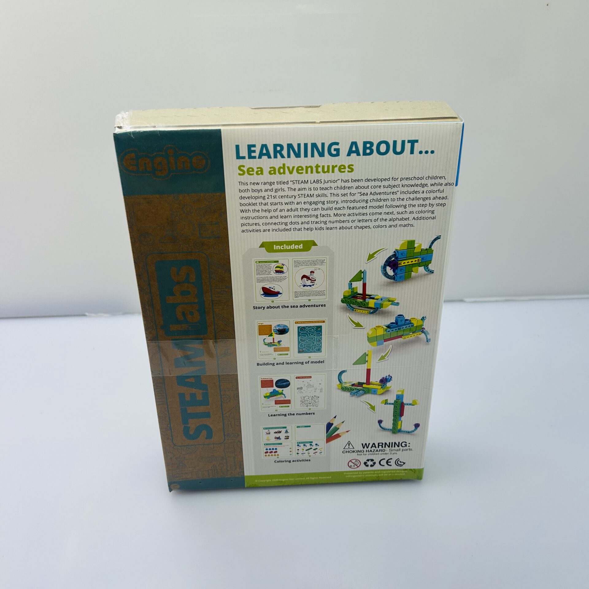 COMBO DEAL: Engino Steam Labs Junior Learning About Aircrafts + Engino Steam Labs Junior Learning About Vehicles + Engino Steam Labs Junior Learning About Wild Animals + Engino Steam Labs Junior Learning About Sea Adventures (Condition: Brand-New) - Image 11