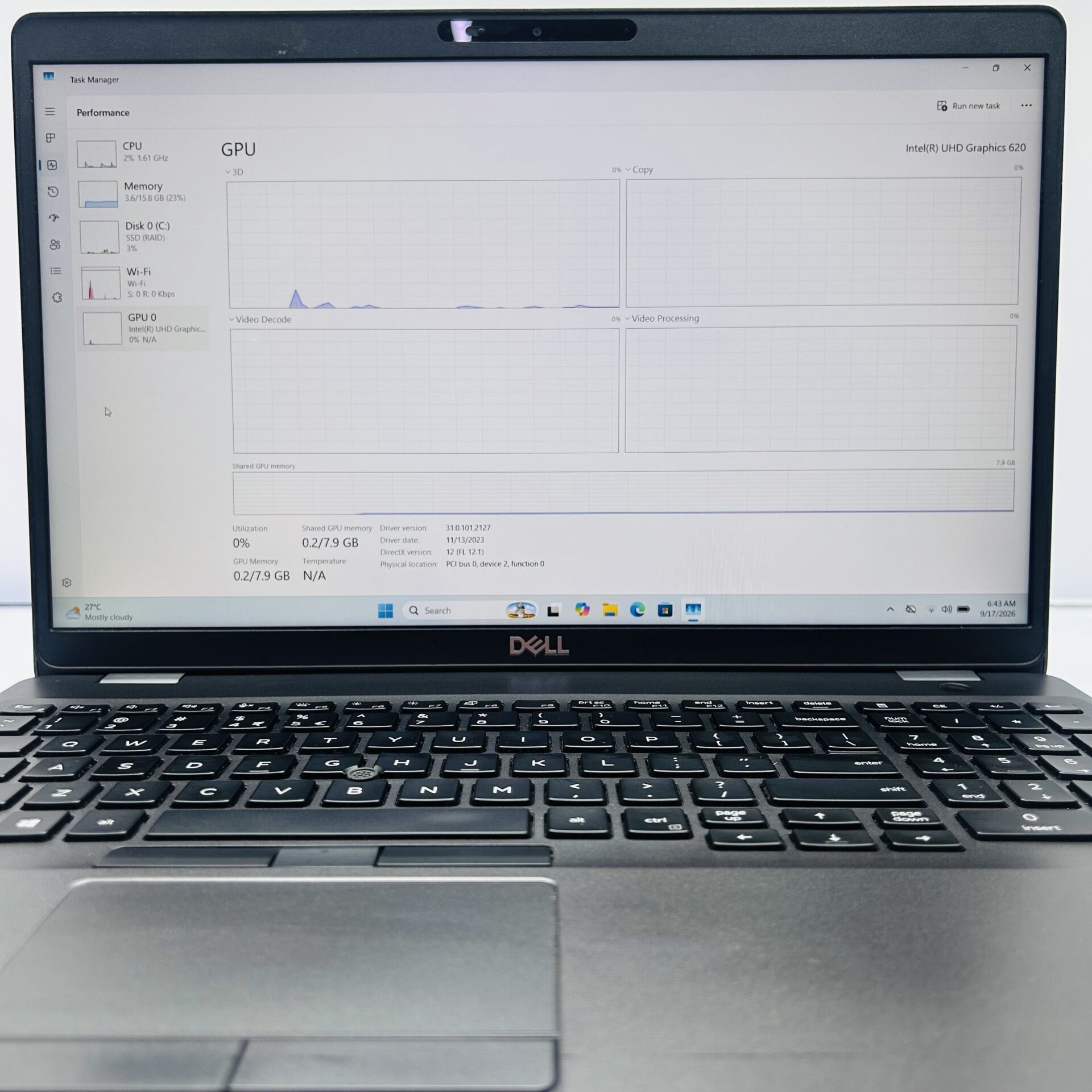 Dell Latitude 5500 "Core i7" 1.90GHz 16GB RAM 512GB SSD Black (Condition: Good) - Image 9