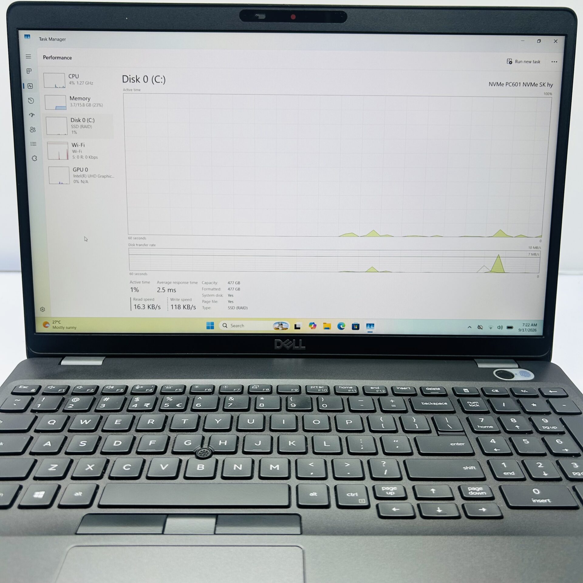 Dell Latitude 5500 "Core i7 8th Gen" 1.90GHz 16GB RAM 512GB SSD Black (Condition: Good) - Image 9