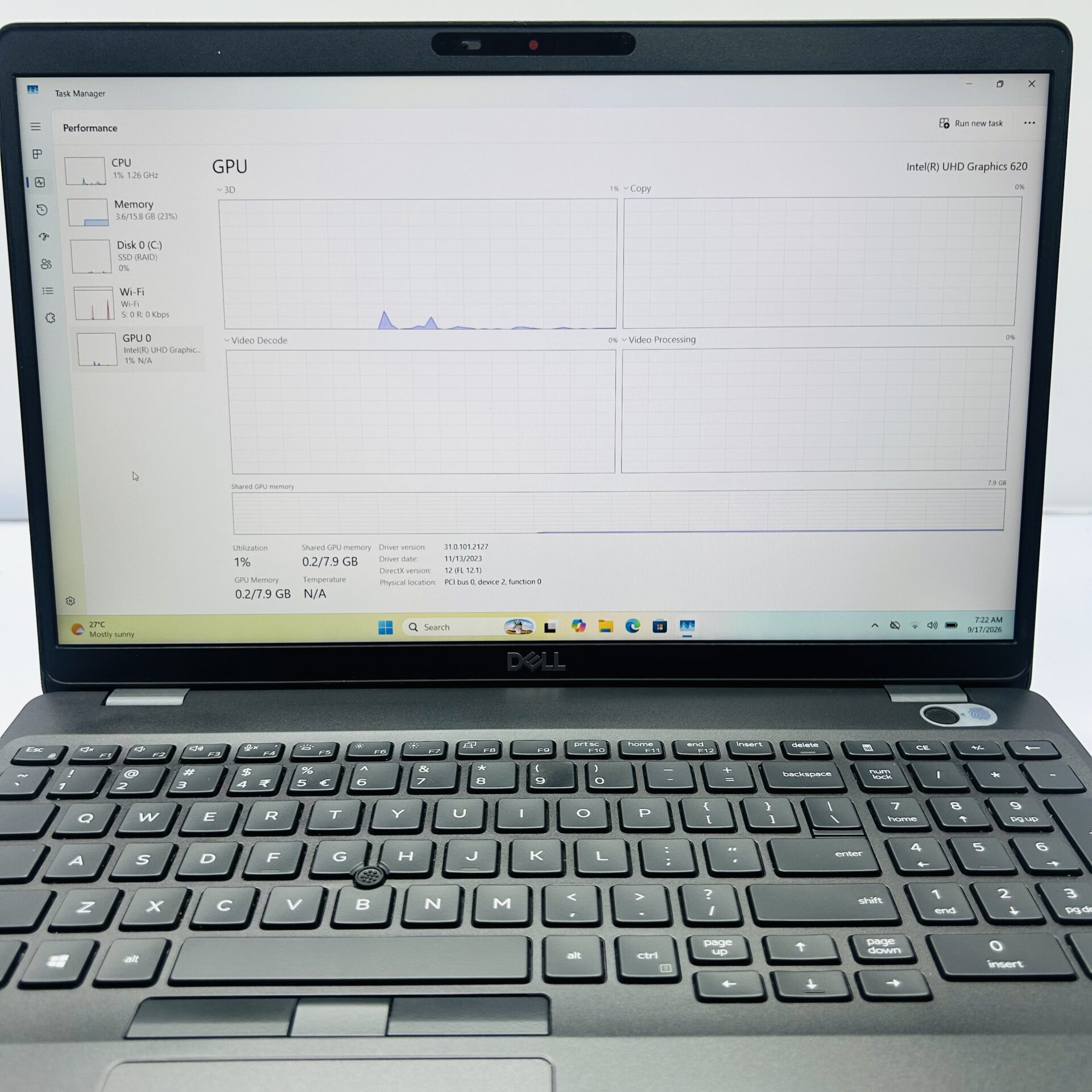 Dell Latitude 5500 "Core i7 8th Gen" 1.90GHz 16GB RAM 512GB SSD Black (Condition: Good) - Image 10