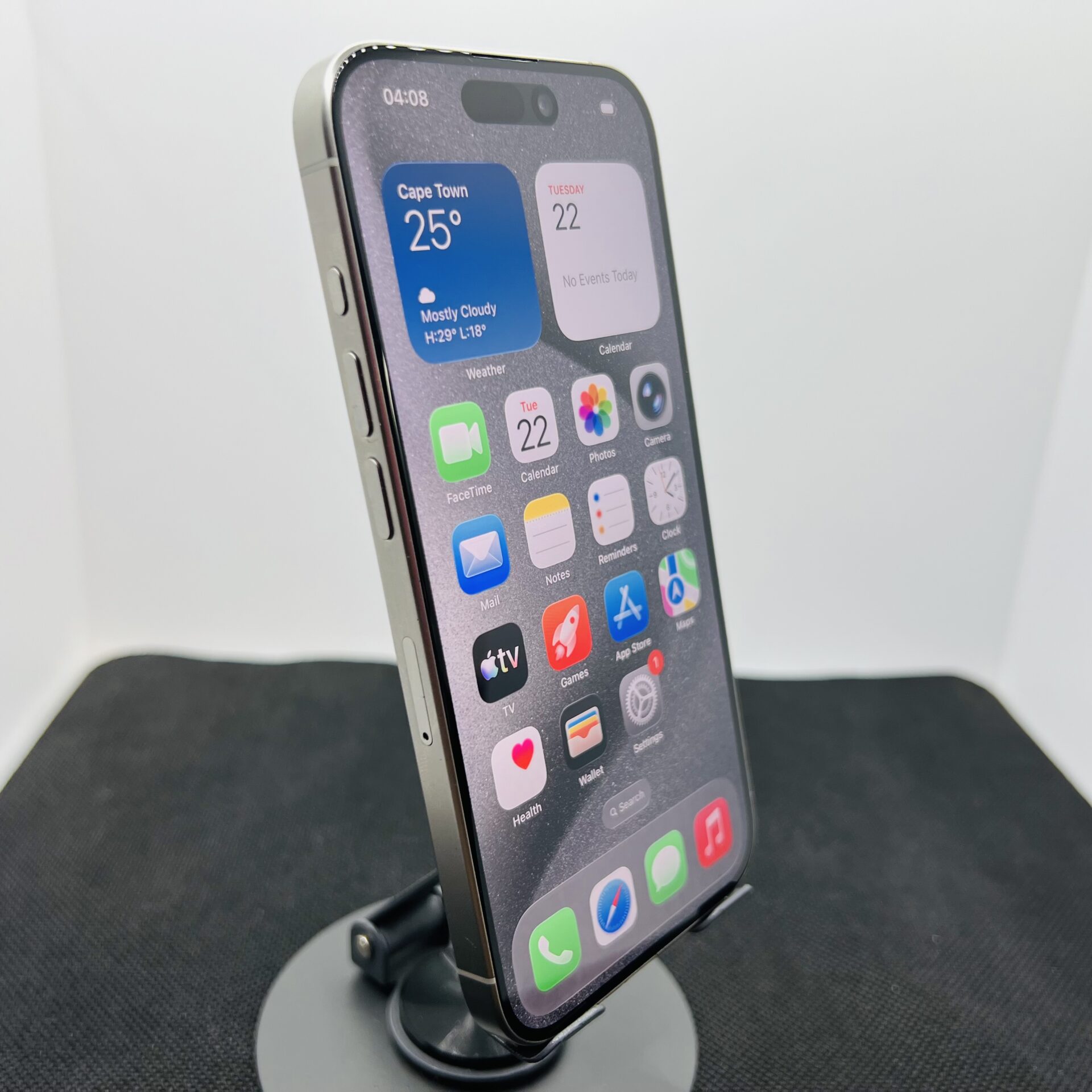 Apple iPhone 15 Pro 128GB White Titanium (Condition: Good) - Image 3