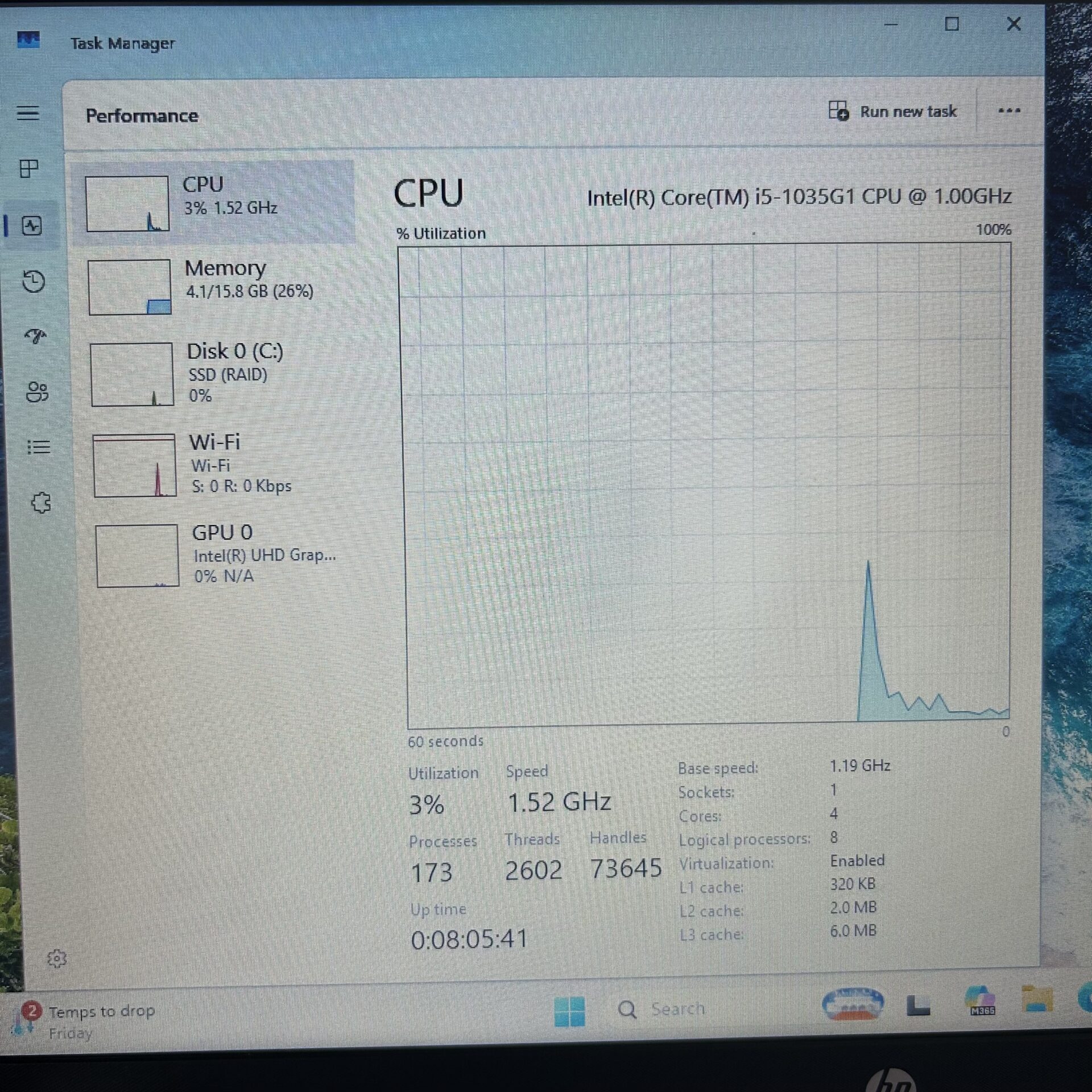 HP 250 G8 10th Gen “Core i5” 1.19GHz 16GB RAM 512GB SSD Asteroid Silver (Condition: Good) - Image 9
