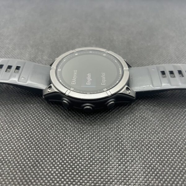 Garmin Fenix E Slate Grey Steel with Black Silicone Band (Condition: Good) - Image 7