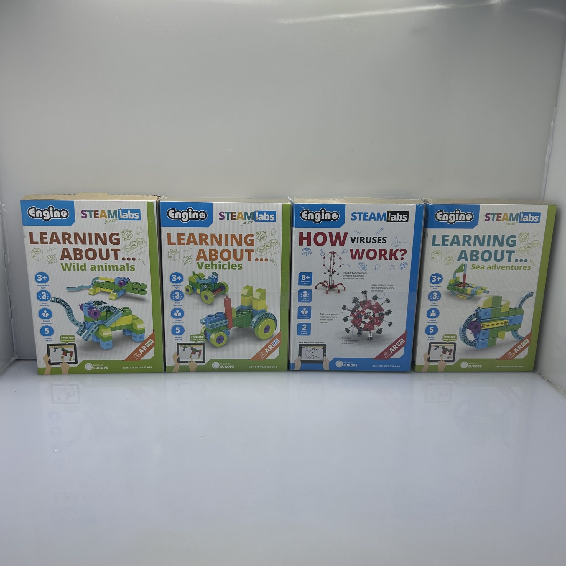COMBO DEAL: Engino STEAM Labs Junior - Sea Adventures, Vehicles, Wild Animals, How Viruses Work (Condition: Brand New) - Image 6