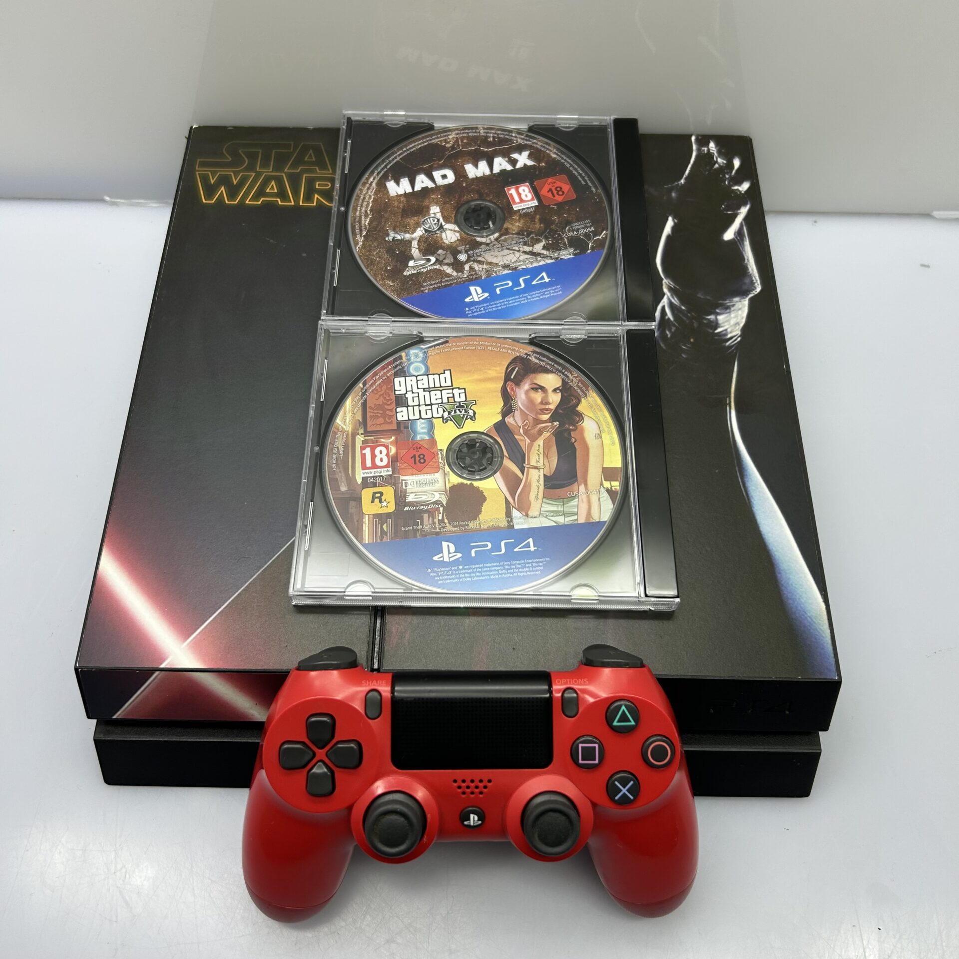 Sony PlayStation 4 Original 1TB Black + HDMI Cable + Power Cable + Controller + 2 Games (Condition: Good) - Image 2