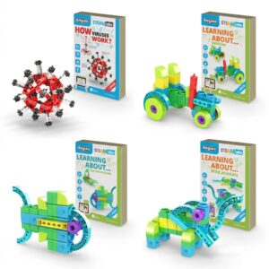 COMBO DEAL: Engino STEAM Labs Junior - Sea Adventures, Vehicles, Wild Animals, How Viruses Work (Condition: Brand New)