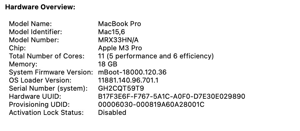 Apple MacBook Pro 14-inch "M3 Pro" 11 CPU/ 14 GPU 18GB RAM 512GB SSD Space Black (Condition: Good) - Image 13