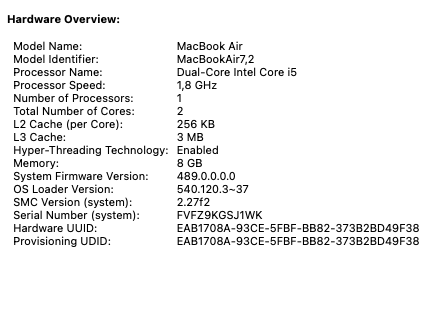 Apple MacBook Air 13-inch "Core i5" 1.8GHz (2017) 8GB RAM 128GB SSD Silver (Condition: Good) - Image 15